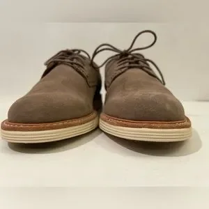 Massimo Dutti Sand Gray Suede Casual Oxford Shoes Sz 41 Moc toe split suede shoes · Taupe · Shoes | Massimo Dutti main image 4